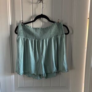 Zenana Outfitters High Waist Light Blue Shorts